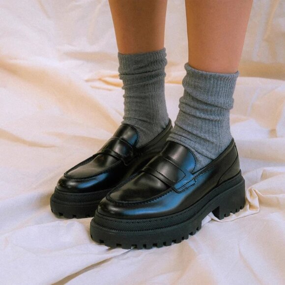 Shoe the Bear Iona loafer plain leather - BLACK EU 39 - Picture 1 of 14
